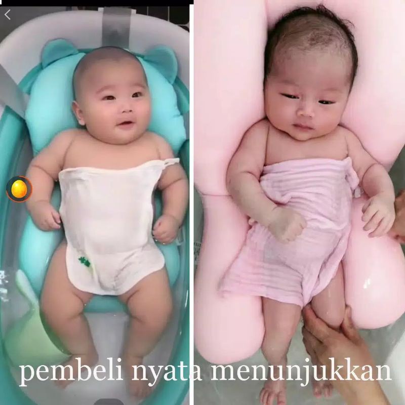 SUPER PROMO! Matras alas mandi bayi model Jaring, Polos, dan Jerapah lucu