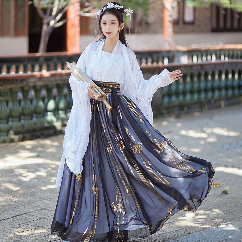 ancient costume women's Han Chinese clothing autumn Chinese style Elegant Flower