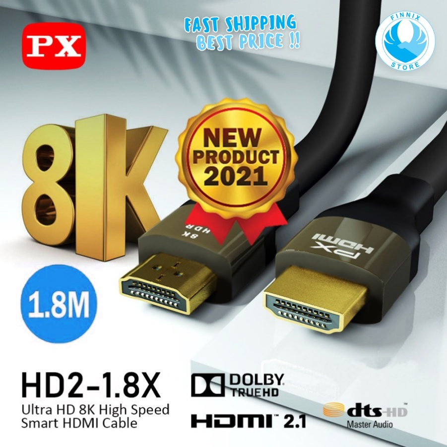 Kabel PX 2.1 High Speed 8K HDR HDMI Cable 1.2M 1.8M 3M