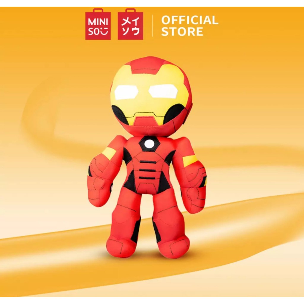 BONEKA MINISO X MARVEL 40CM - IRONMAN - IRON MAN