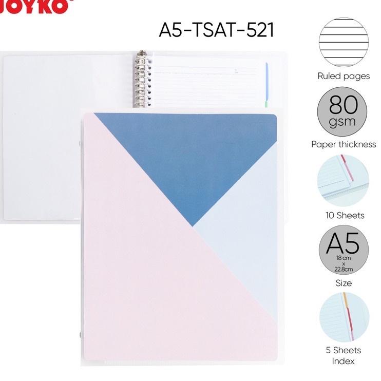 

Free Ongkos Kirim Binder Note Joyko A5-TSAT-521 / Bindee Aesthetic / Binder Joyko