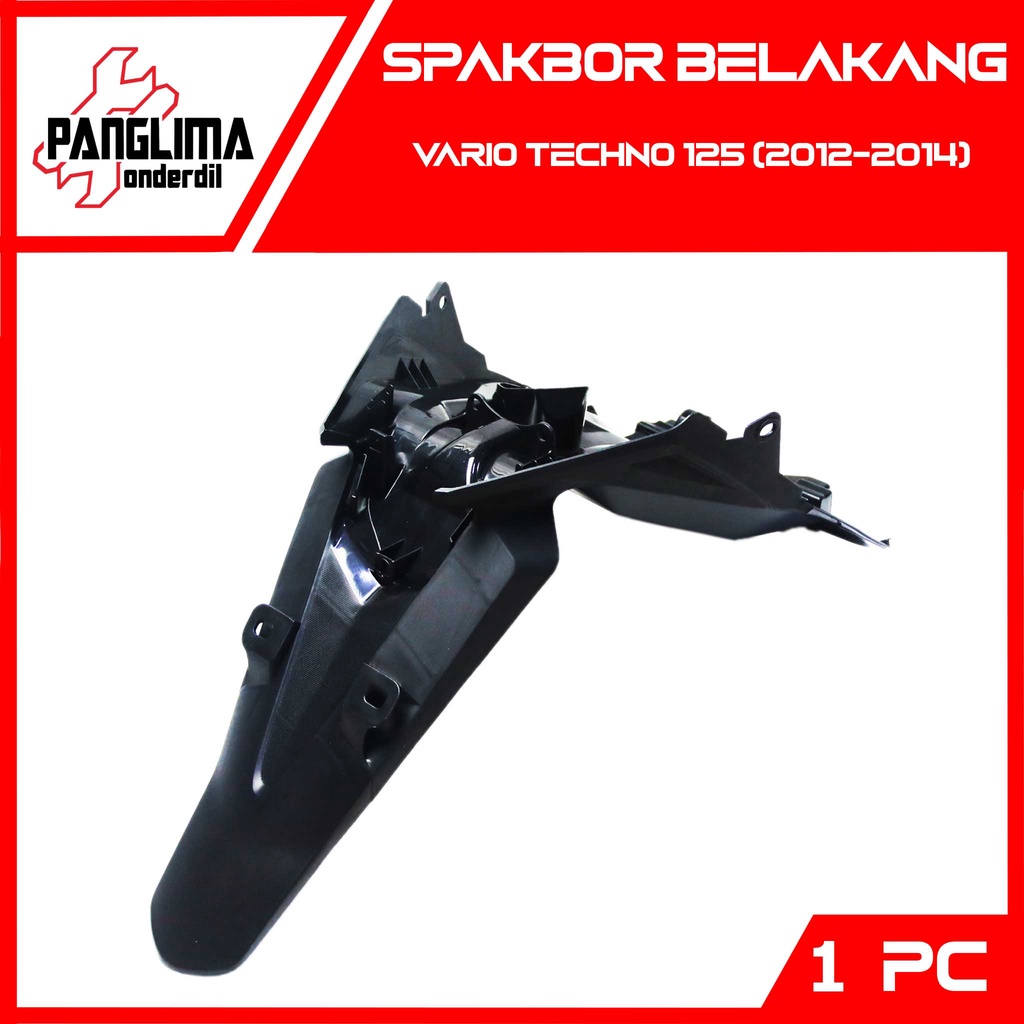 Spakbor Belakang Vario Techno 125 FI Lama-Old KZR 2012-2014 Spakboard-Slebor-Spak Bor-Board-Cecepet-Buntut Merk WIN