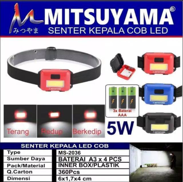 headlamp - Senter kepala waterproof - MS-2036