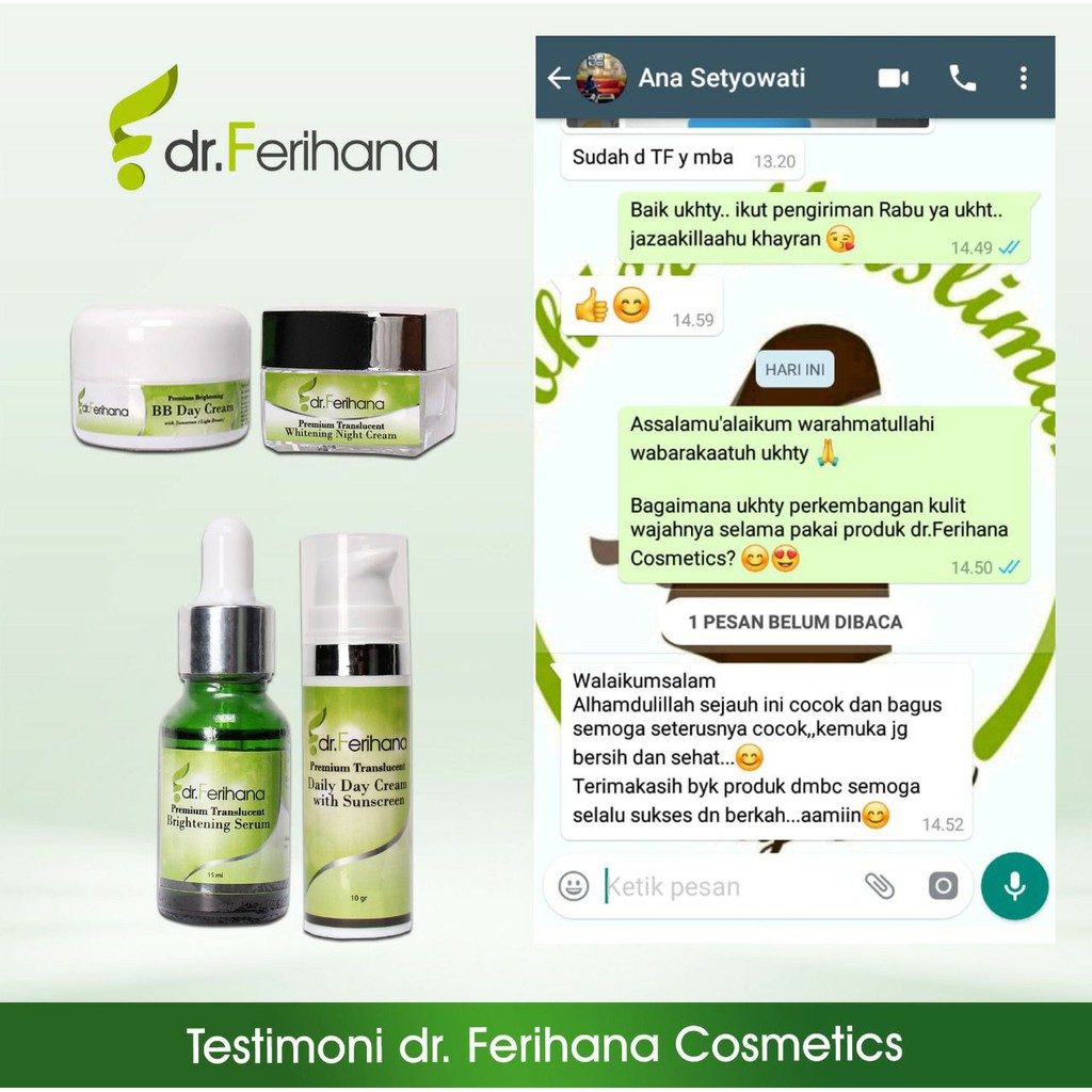 skincare dr ferihana