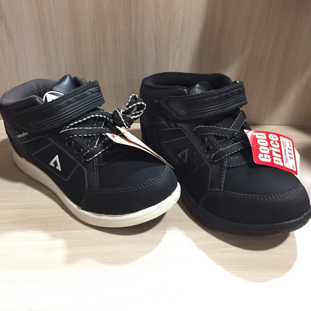Sepatu Sekolah Aero Somatic Hitam Sepatu Sekolah Anak SD SMP SMA
