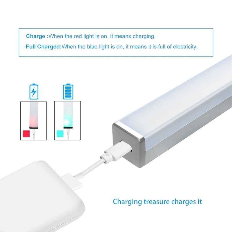 Lampu Gantung LED Baca Kerja Motion Sensor Wireless USB Rechargeable