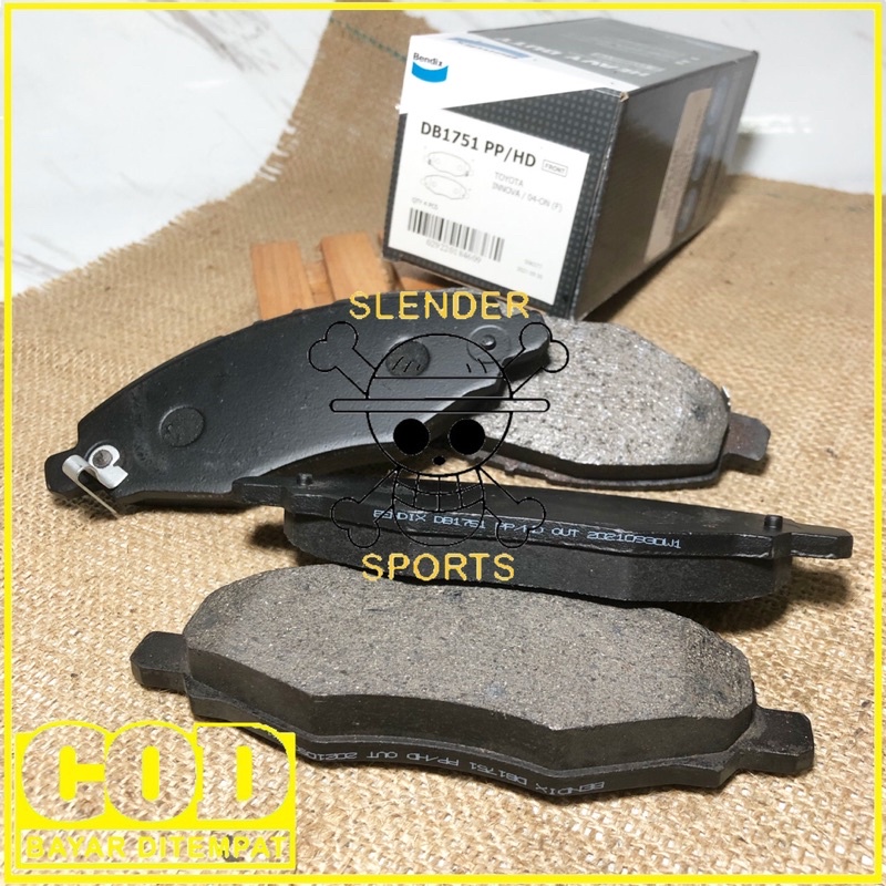 BRAKE PAD INNOVA DB 1751 HD - KAMPAS REM DEPAN INNOVA BENDIX DB1751 HD