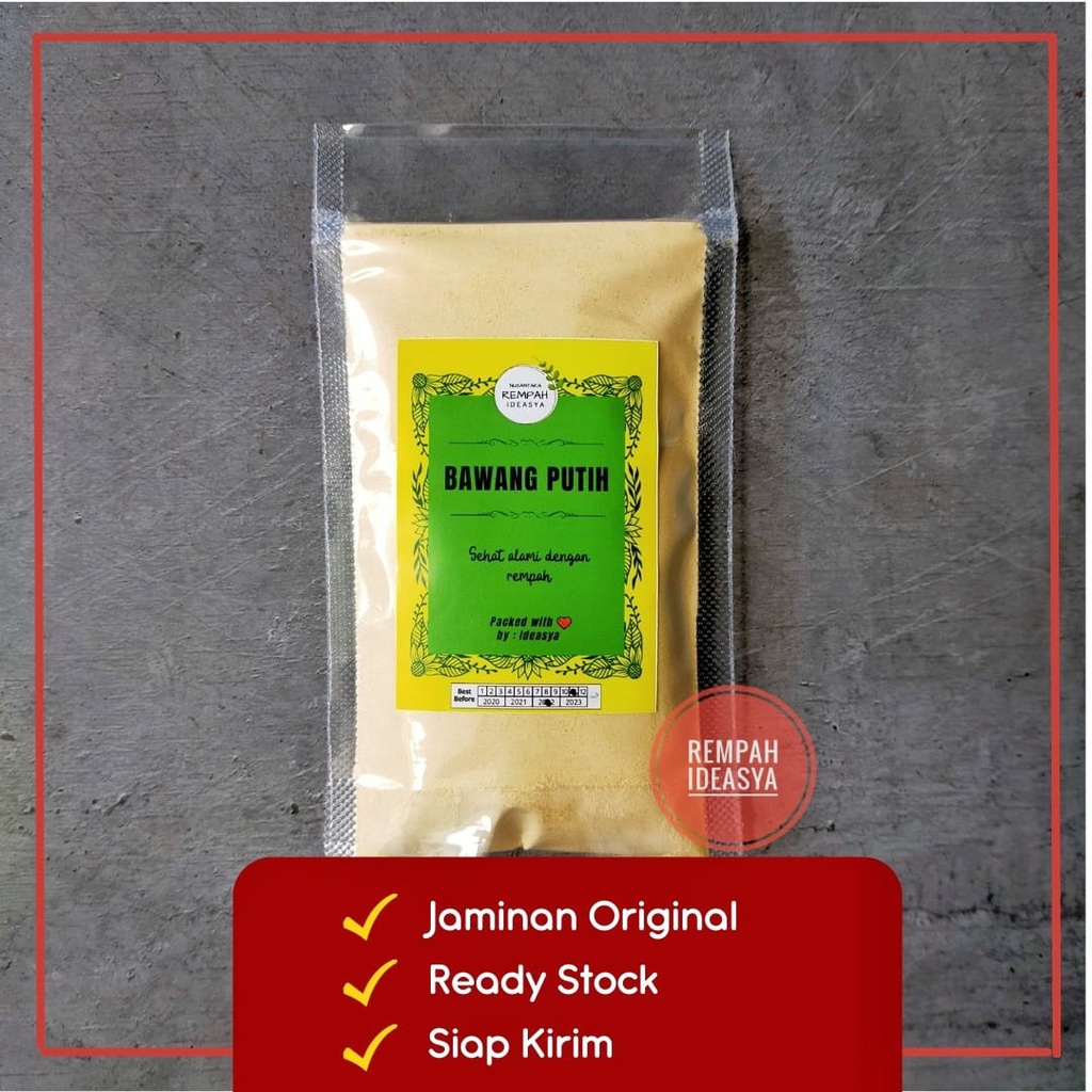 

Bawang Putih Bubuk Garlic Powder Kualitas Eskpor Asli - Premium 100 Gram