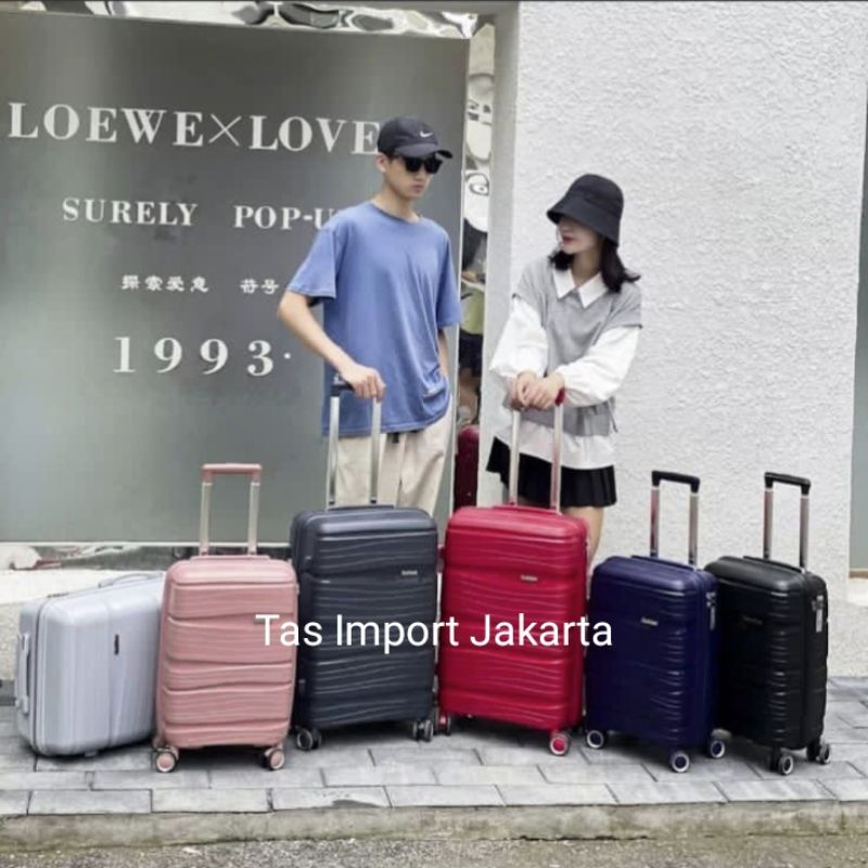 Koper Roaming Sleting EXPANDING sudah TSA standar internasional cabin size 20 inch