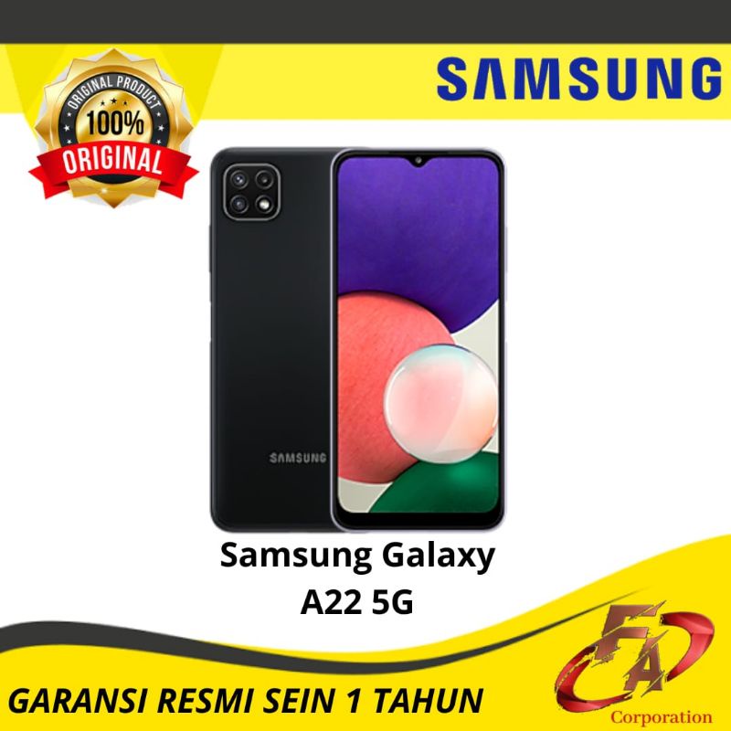 Samsung Galaxy A22 5G RAM 6/128GB - Garansi Resmi Samsung