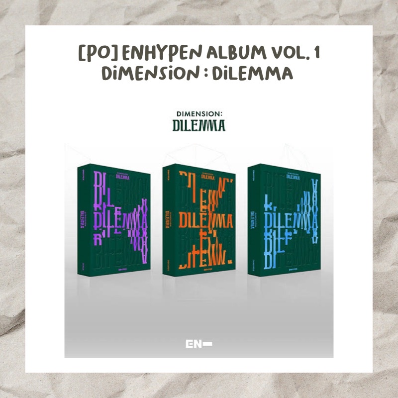 [PO] ENHYPEN ALBUM VOL. 1 [DIMENSION : DILEMMA]