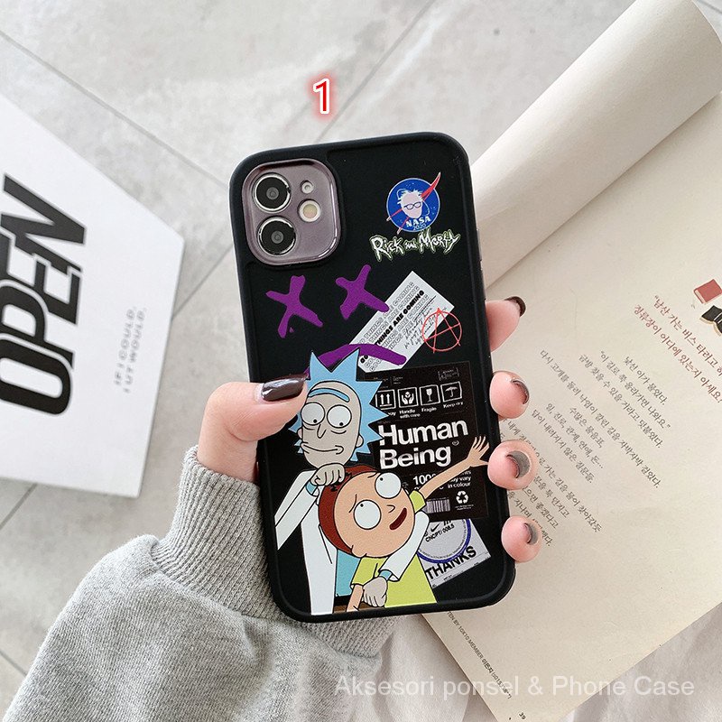 Co-branded phone case cocok untuk iPhone 7 8 Plus 12 Pro Max 11 Pro X XR XS Max kualitas tinggi straight edge phone case