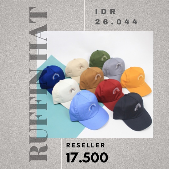 RUFFIN HAT - Topi Anak Baseball Snapback Karakter Cewek Cowok Laki Perempuan Korea Lucu Murah Bordir