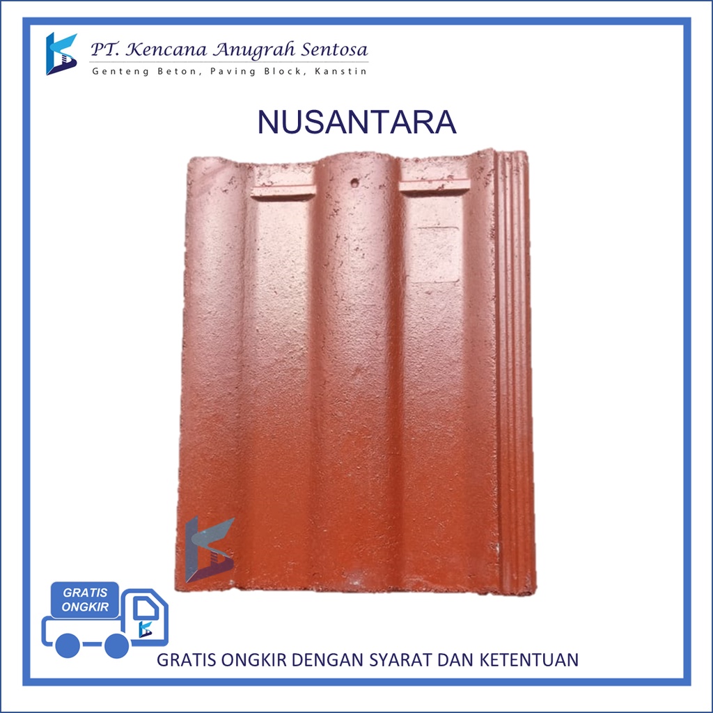 Genteng Beton Gelombang tipe Nusantara - KAS