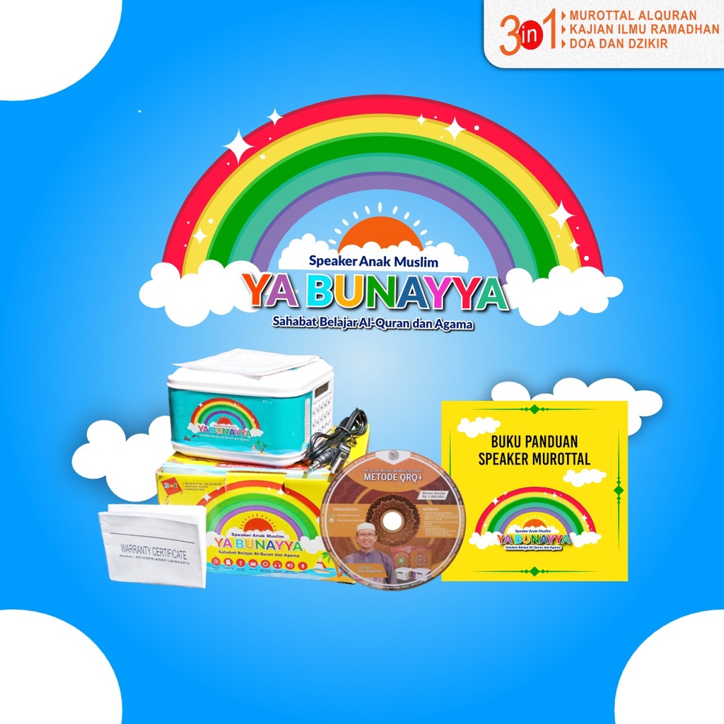 Speaker Anak Muslim Ya Bunayya Murottal Al-Quran Kajian Anak Hafalan Doa