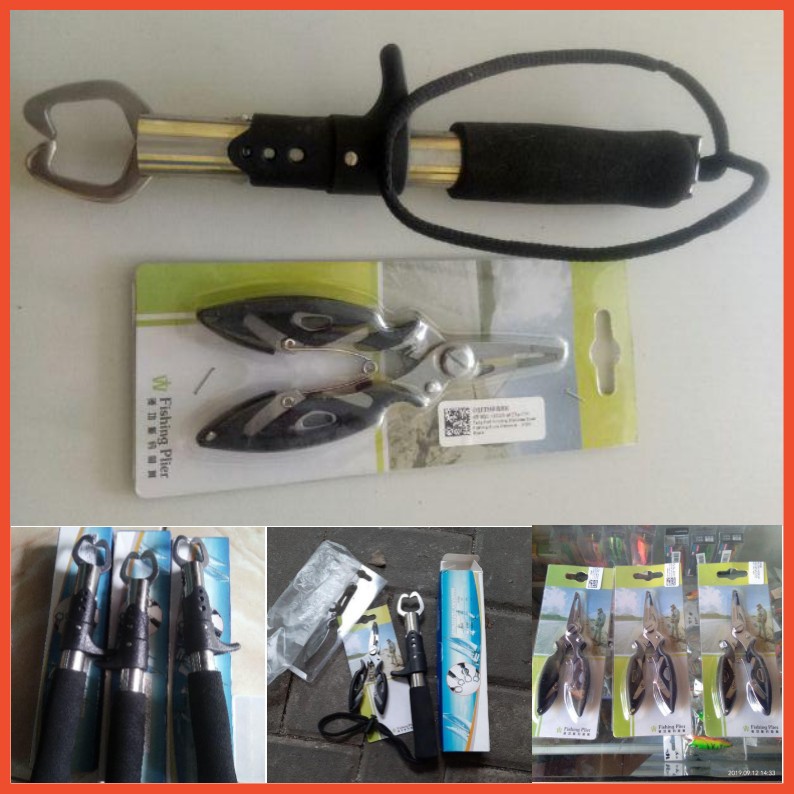 BABYBOZ - PAKET TANG  PLIER + GRIPPER KAIL PANCING Set alat perlengkapan memancing pancing Ikan-1