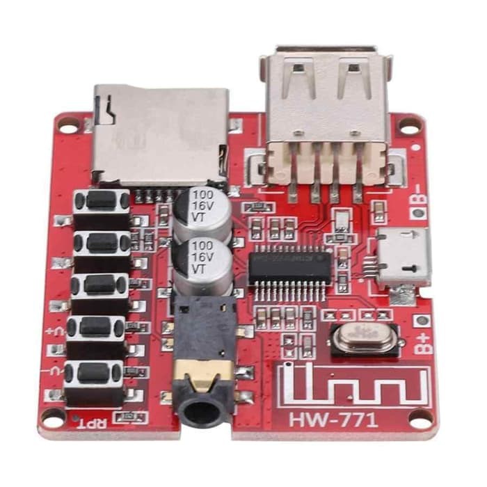 HW 771 Bluetooth 4.1 Audio Receiver Module with Control SD Card &amp; USB