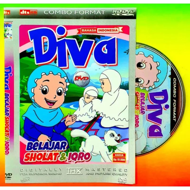 KASET VCD VIDEO ANAK ANAK BELAJAR SHOLAT DAN NGAJI IQRO BERSAMA DIVA ANAK MUSLIM