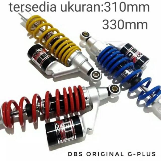 Shockbreker/ShockTabung Belakang 310mm &amp; 330mm Original Merk DBS Buat Motor Matic Honda &amp; Yamaha