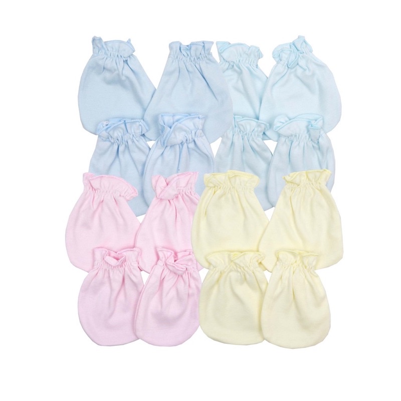 Set Sarung Tangan &amp; Kaki Fluffy NB Perlengkapan Bayi Baru Lahir