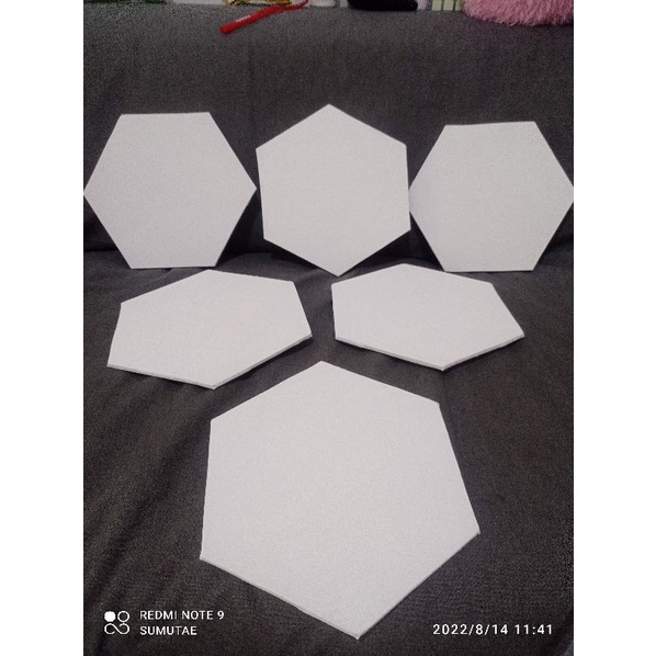 

Kanvas canvas lukis segi enam 25 cm