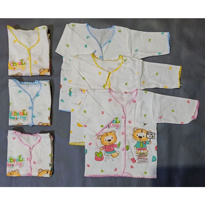 Baju Bayi Lengan Panjang TITIKU Katun Halus Size Newborn Atasan Bayi Baru Lahir Lengan Panjang SNI TITIKU 100% Katun