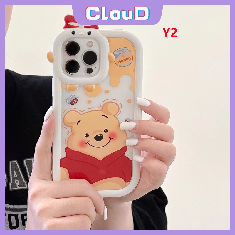 Soft Case TPU Desain Beruang Lotso Winnie the Pooh 3D Untuk IPhone 11 12 13 Pro MAX 6 6S 7 8 Plus XR X XS MAX SE 2020