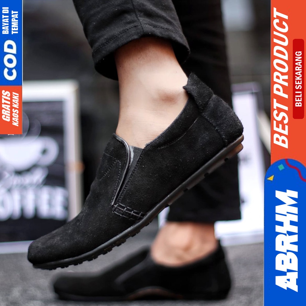 Abrhm Stone - Sepatu Slip On Pria Casual