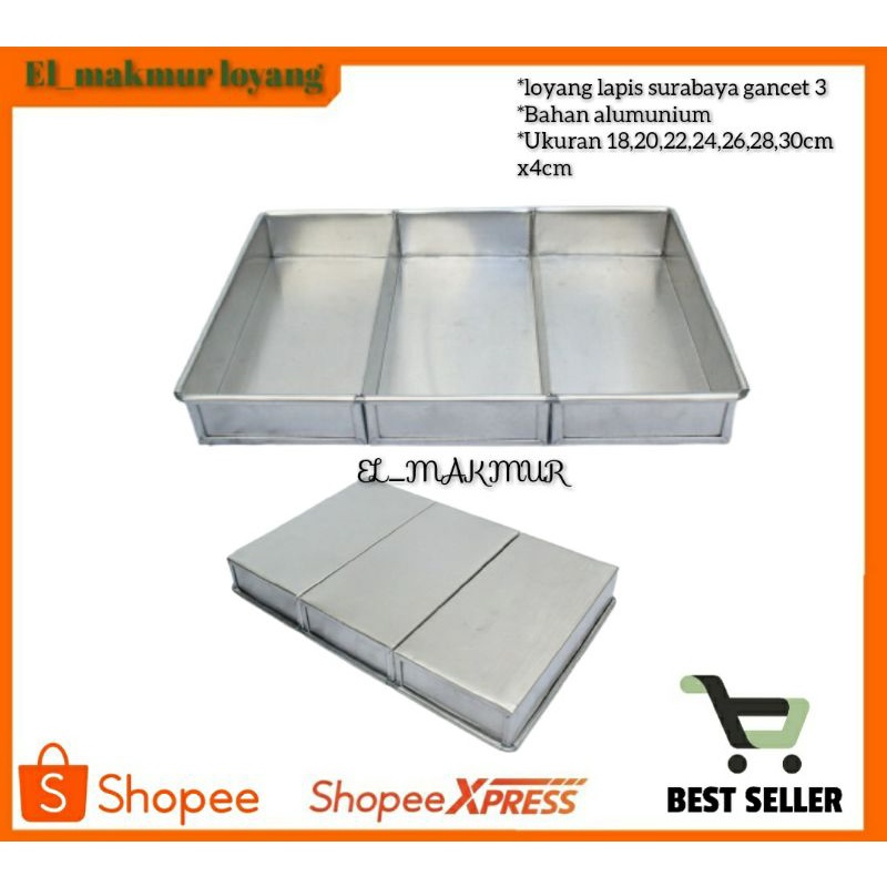 CETAKAN LOYANG LAPIS SURABAYA GANCET 3, LOYANG KUE LAPIS