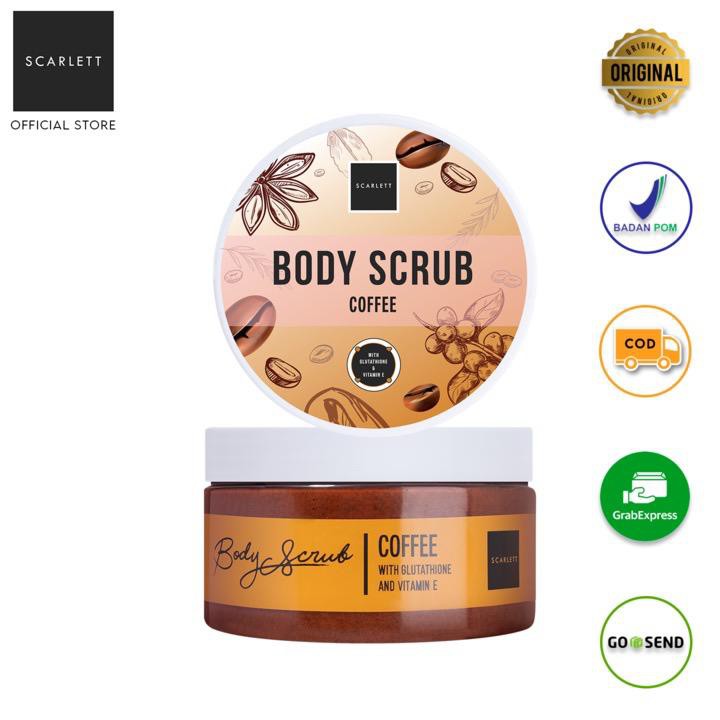 Scarlett Whitening Perfect Coffee Edition Body Shower Scrub Coffee Scarlet Body Scrub Kopi BPOM