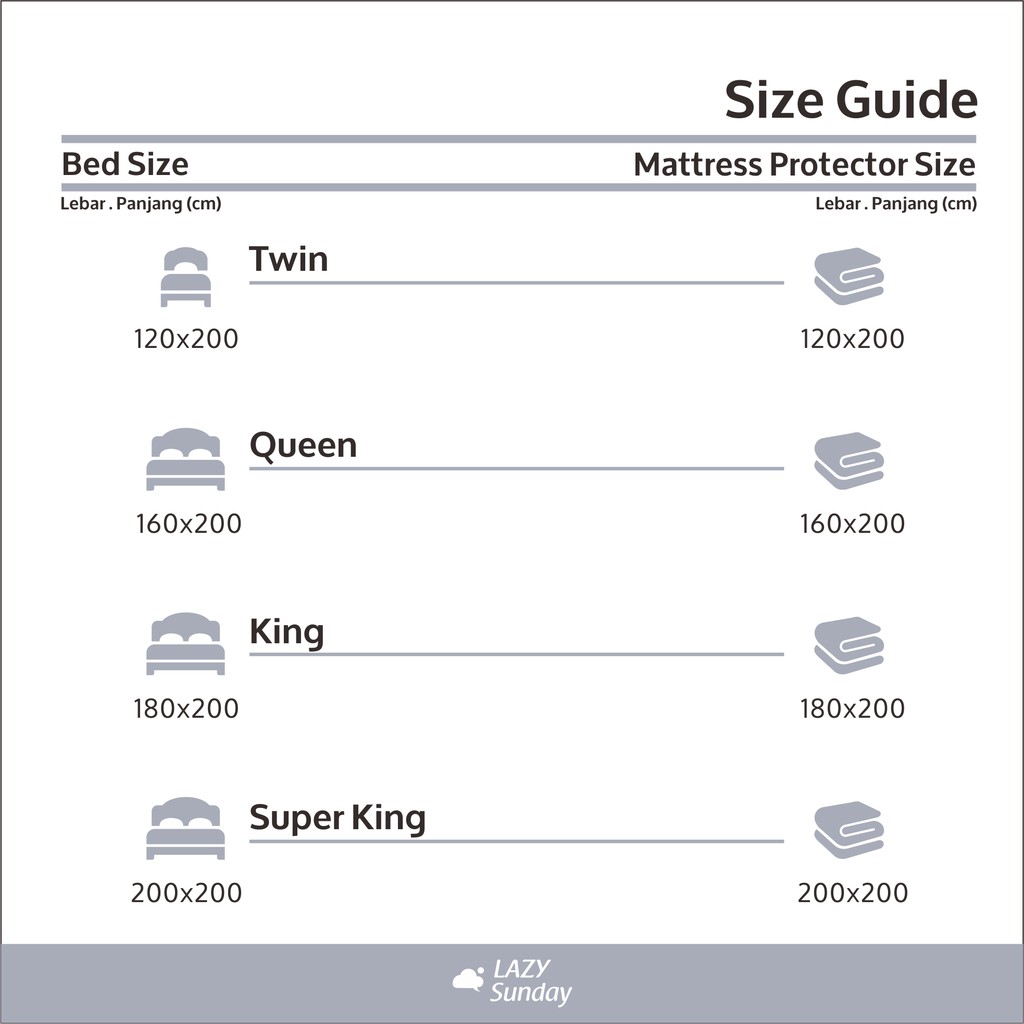 Pelindung Matras Kasur / Mattress Protector / Mattress Topper Microfiber Goose Feel - LAZY Sunday