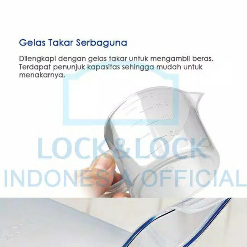 Lock &amp; Lock Rice Case Box 10kg HPL510 - Tempat penyimpanan beras