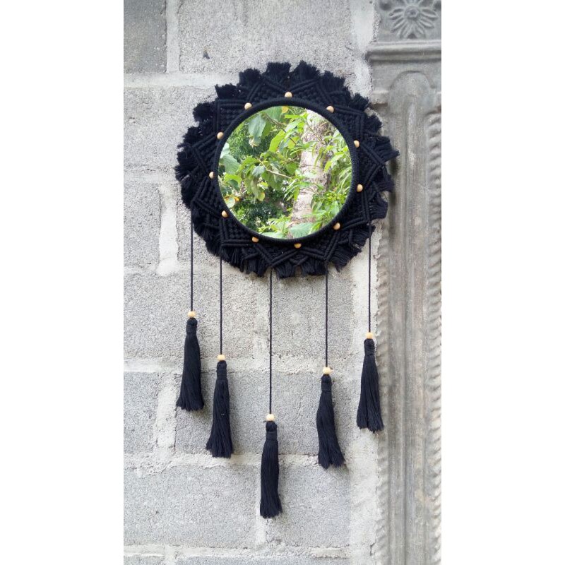 macrame mirror / cermin macrame