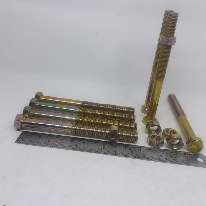 BAUT MUR M10X110 / BAUT MUR KUNING M10 X 110 KUNCI 14