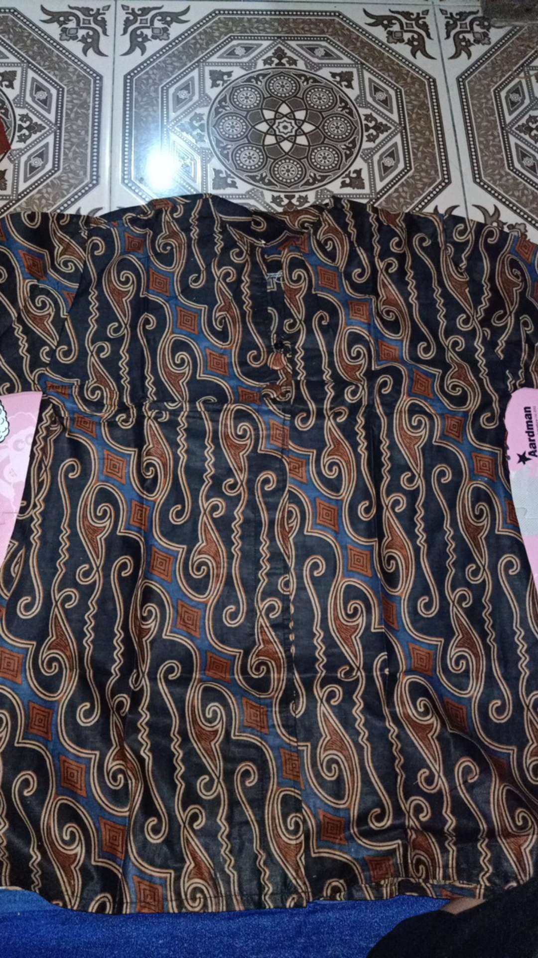 Tey-17 Batik Wanita Asj Sa Hrb026 Kenongo Kemeja Tosca Pendek