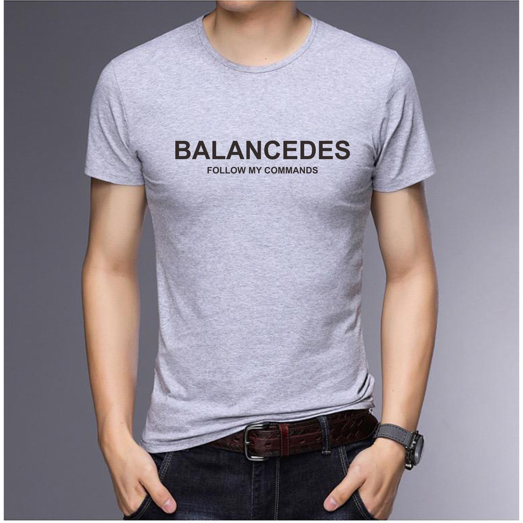 BS//TERLARIS//BAJU KAOS BALANCEDES TANGAN PENDEK PRIA DAN WANITA//GOOD QUALITY