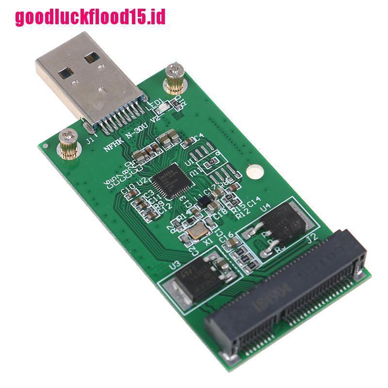 (LUCKID) 1pc Adapter Mini USB 3.0 Ke PCIE mSATA Eksternal SSD PCBA