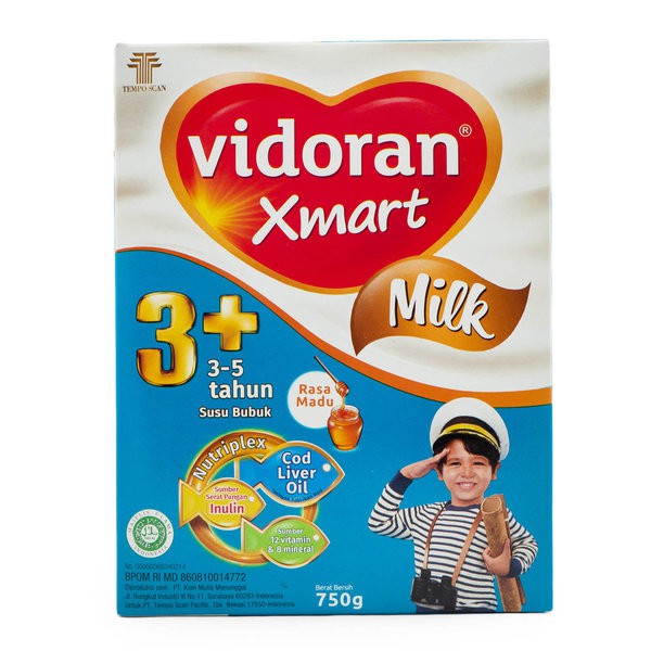 

VIDORAN Xmart 3 Plus Madu 700gr - Susu Bubuk Anak Umur 3-5 Tahun