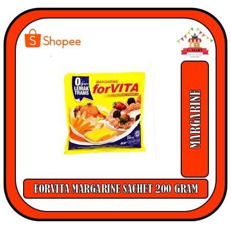 

FORVITA MARGARINE 200 GRAM MENTEGA SACHET EKONOMIS MURAH TERJANGKAU