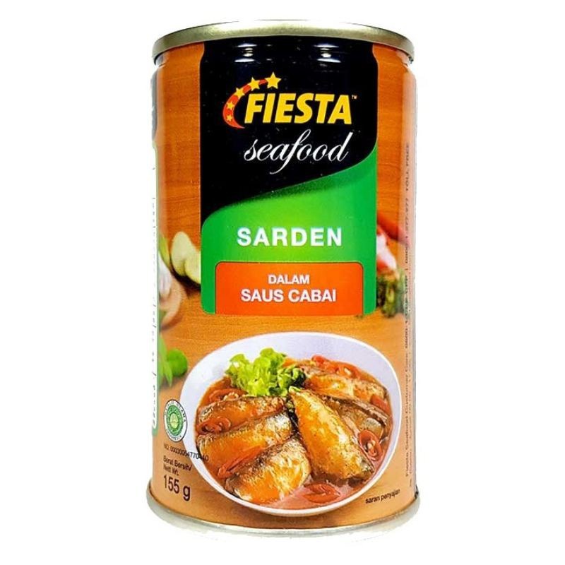 

Fiesta Sardines In Chili Sauce 155gr Sarden Saus Pedas Kaleng