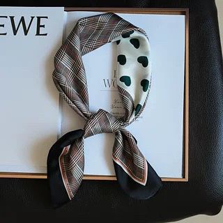 Super66 Scarf Syall Outer Leher Headband 70x70cm-3