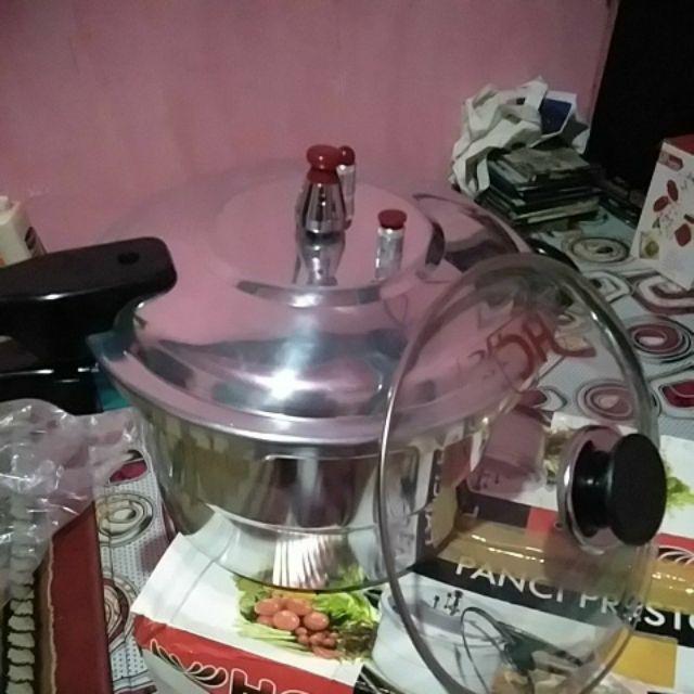 Panci Presto Hc | Trisonic | Happy Call| Powercook 8 Liter + Tutup Kaca