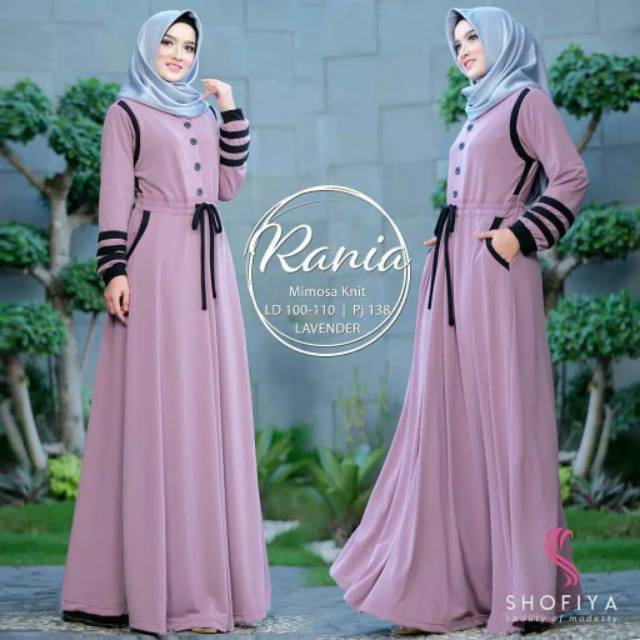 PROMO FASHION MUSLIMAH GAMIS SYARI RENATA JUMBO BUSUI WOLFIS MONALISA LD110CM FIT TO XL - BLACK