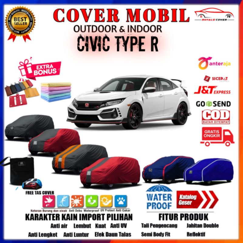 Body Cover Mobil Honda Civic Type R / Sarung Mobil Sedan Civic Type R / Selimut Penutup Outdoor