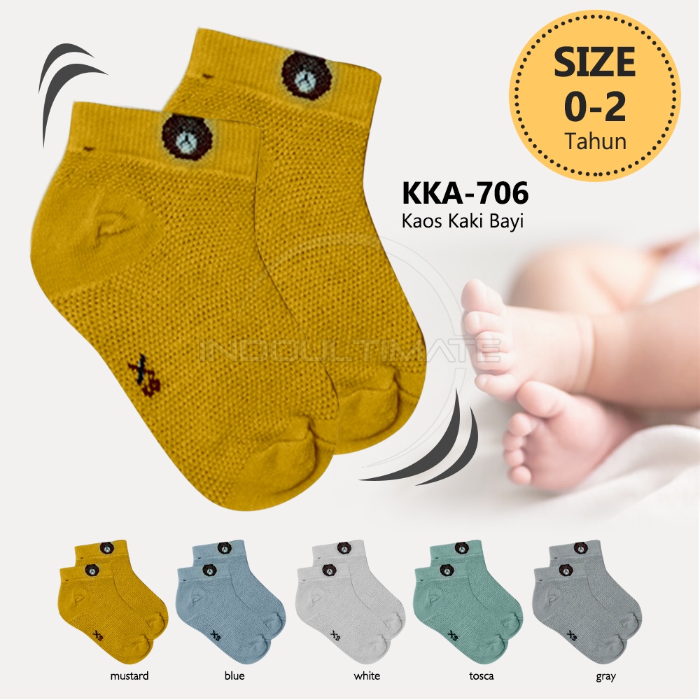 Kaos Kaki Anak Balita 0-2 Tahun Laki-Laki Perempuan Kaos Kaki Bayi Baby Socks Alas Kaki Anak Pelindung Kaki Sarung Kaos Kaki Anak Balita Laki-Laki Perempuan KKA-706