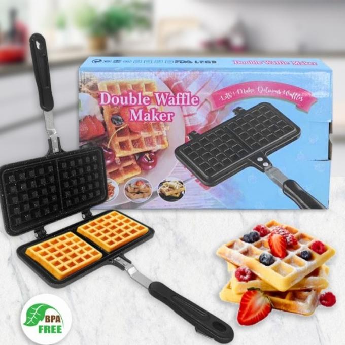 Double Waffle Pan Maker Croffle Pancake