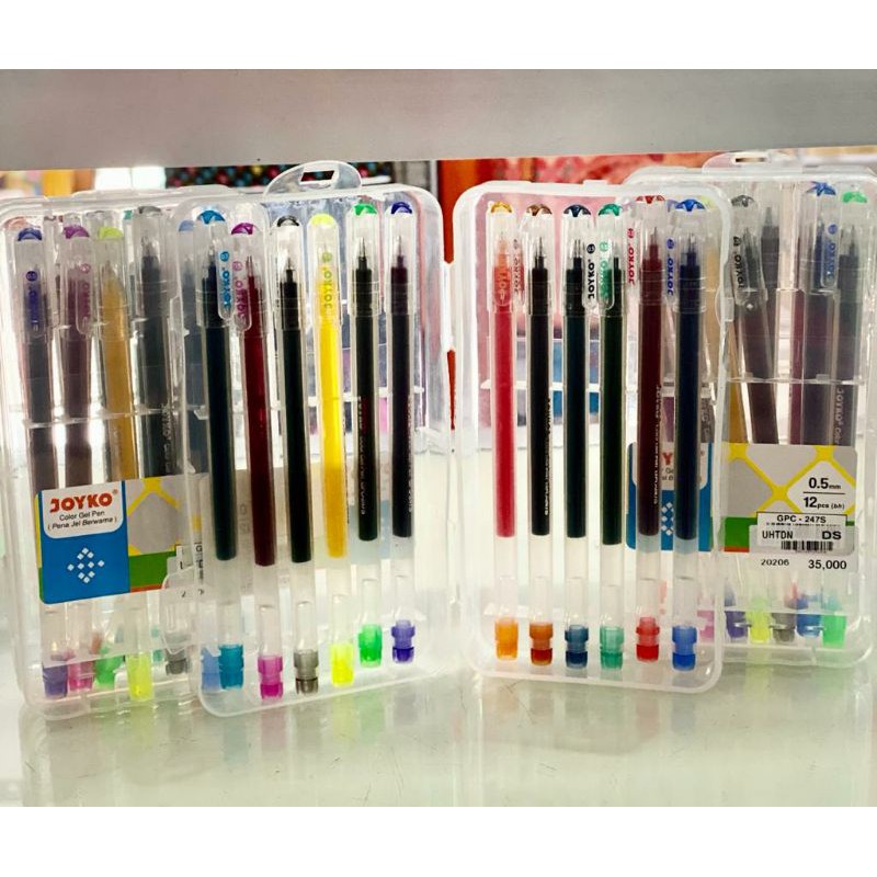

Joyko Pen Gel Color 0.5 Pulpen Gell Set 12 Warna GPC247S Lettering