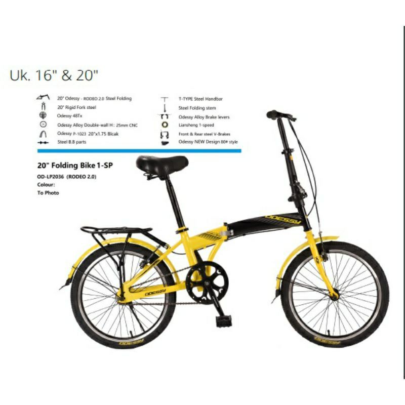 [EKA JAAYA SEPEDA] Sepeda lipat 20 odessy