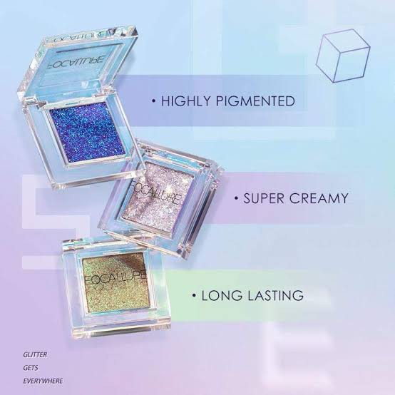 FOCALLURE Bling Single Eyeshadow Duo Chrome