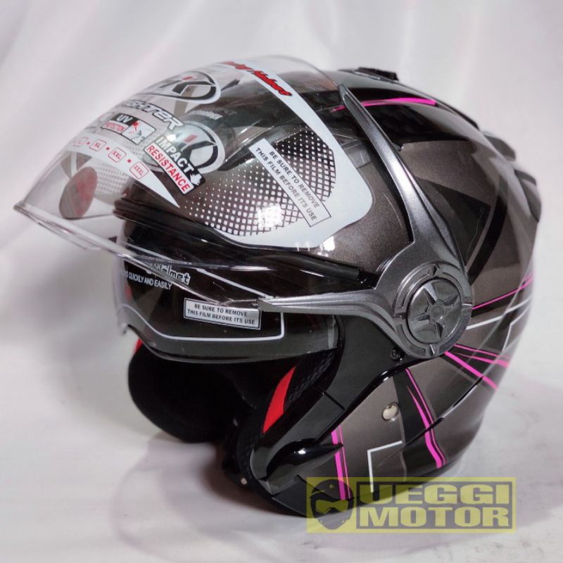 Helm Halface Nhk Gladiator Original 100% - Nhk Gladiator Hawk